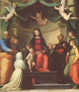 Fra Bartolommeo The Mystic Marriage of st Catherine of Siena,with Eight Saints (mk05) oil painting on canvas